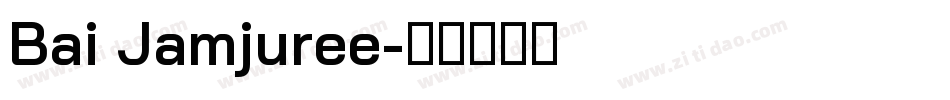 Bai Jamjuree字体转换